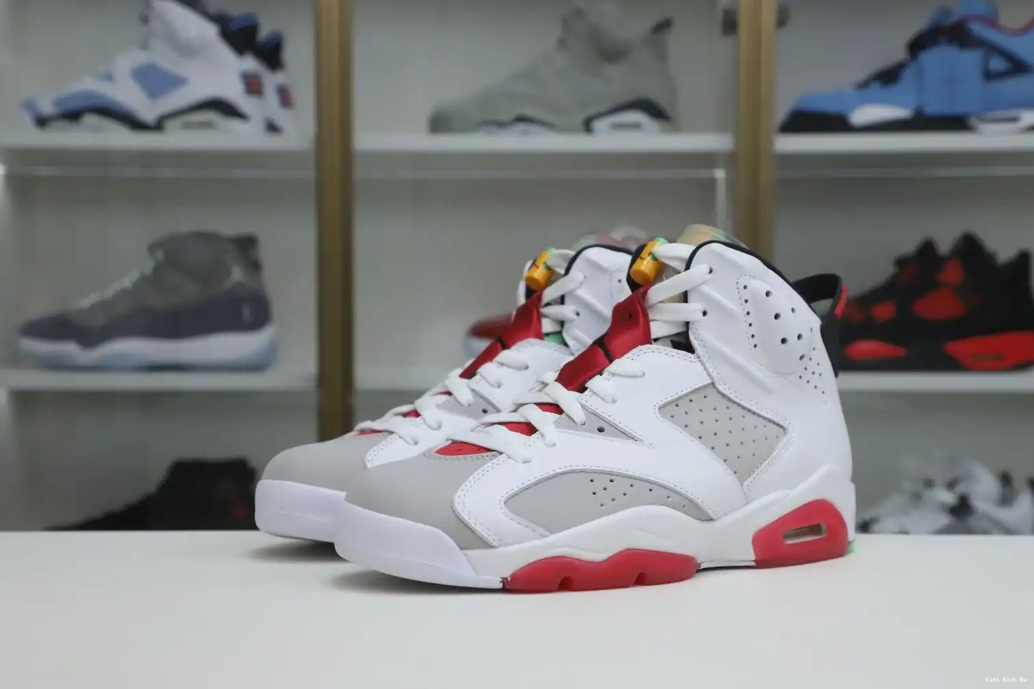 6 AIR RETRO JORDAN NEUTRAL Kimikick GREY 0628